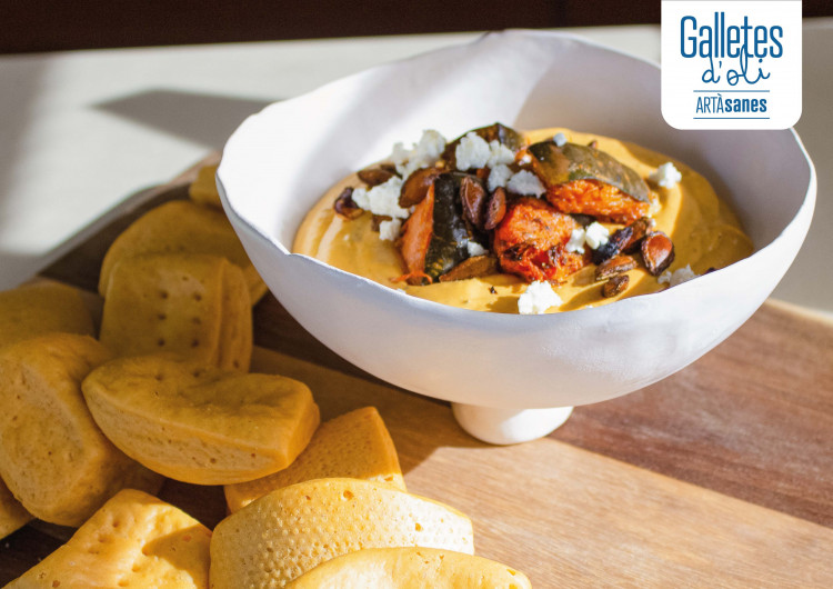 Recepta DIP de Carabassa amb les Galletes ARTÀsanes Picants